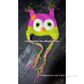 hot pink/lime owl crochet hat Baby Boy/Girl Crochet Owl Animal Beanie Hat cute baby crochet hat